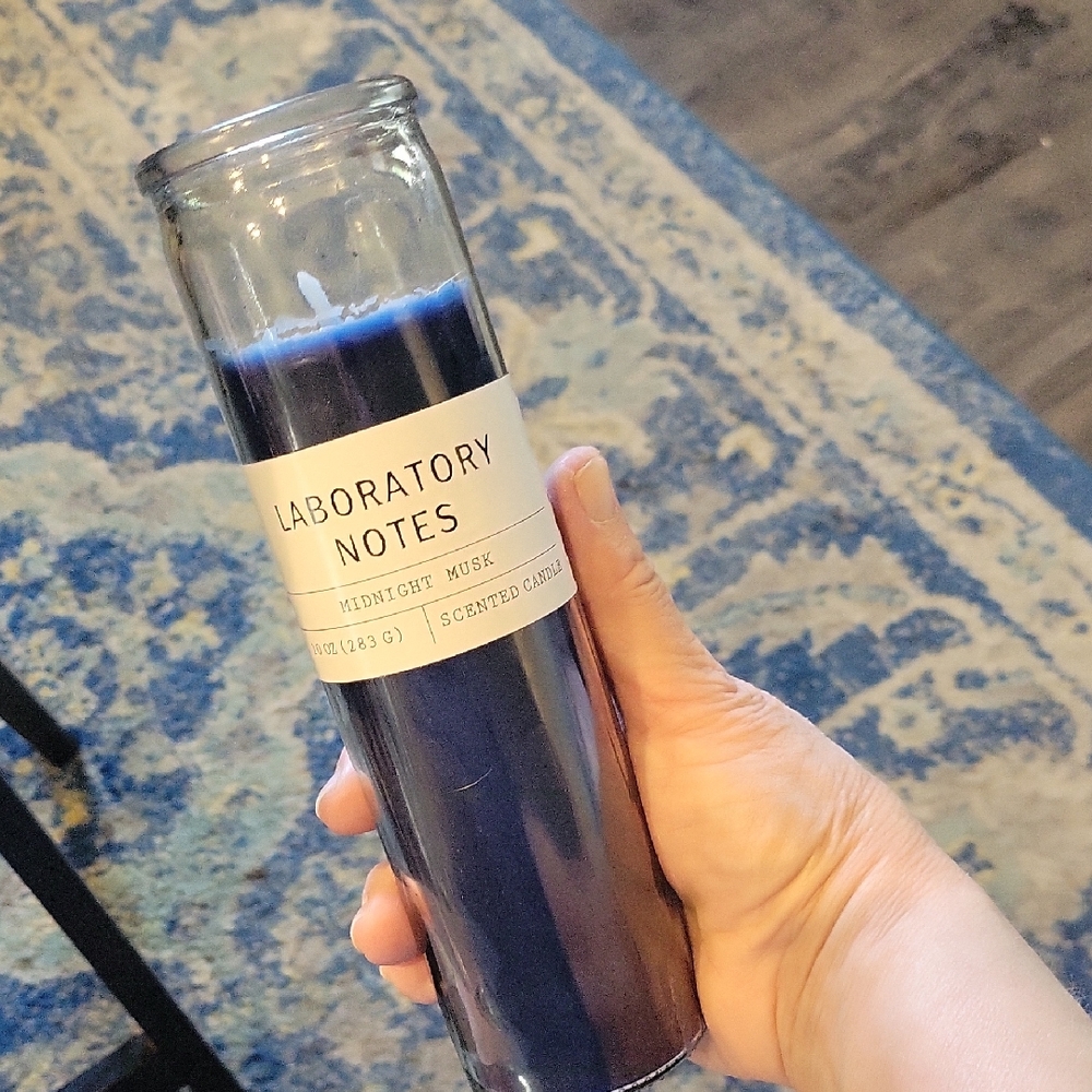 Laboratory Notes Midnight Musk Candle, Jar Tall Pillar